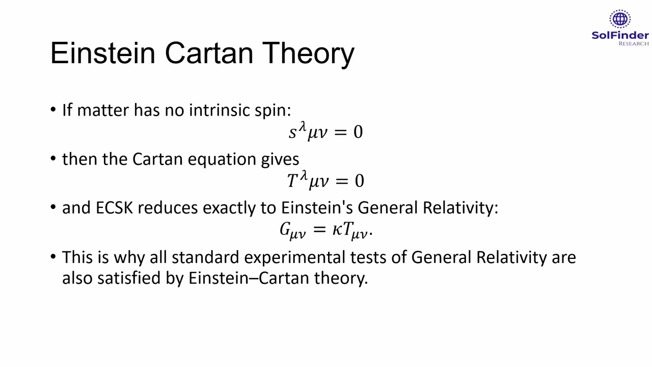 Einstein Cartan Theory