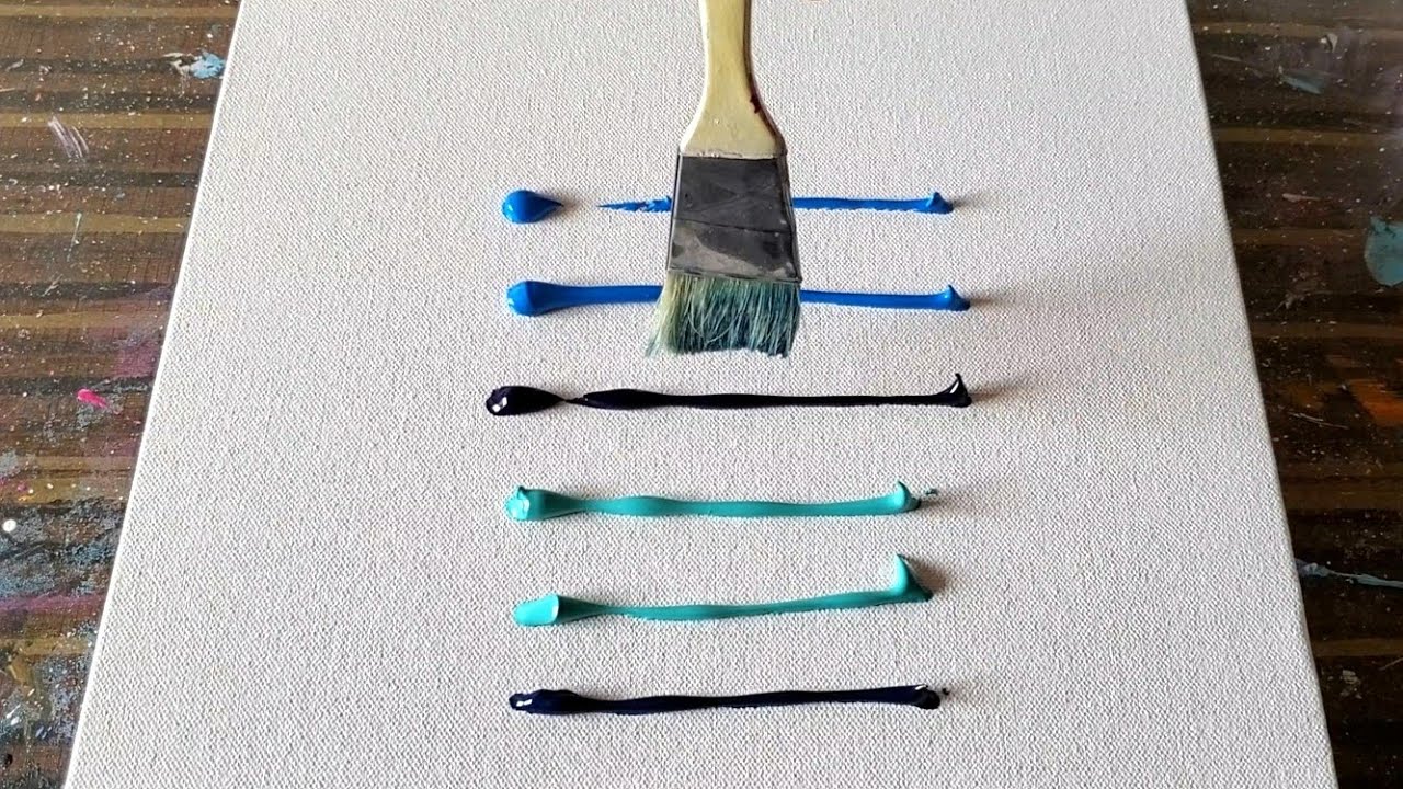 BEACH / Acrylic Painting Demo / Easy for beginners / Satisfying / Daily Art Therapy / Day 