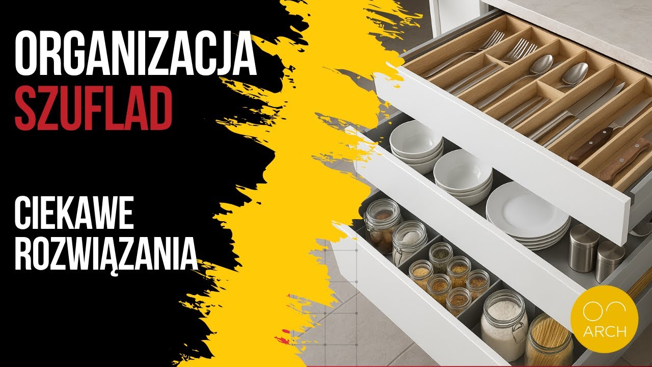 Organizacja Szuflad - Jak zaprojektować  organizować szuflady - ciekawe rozwiązania w Kuchni