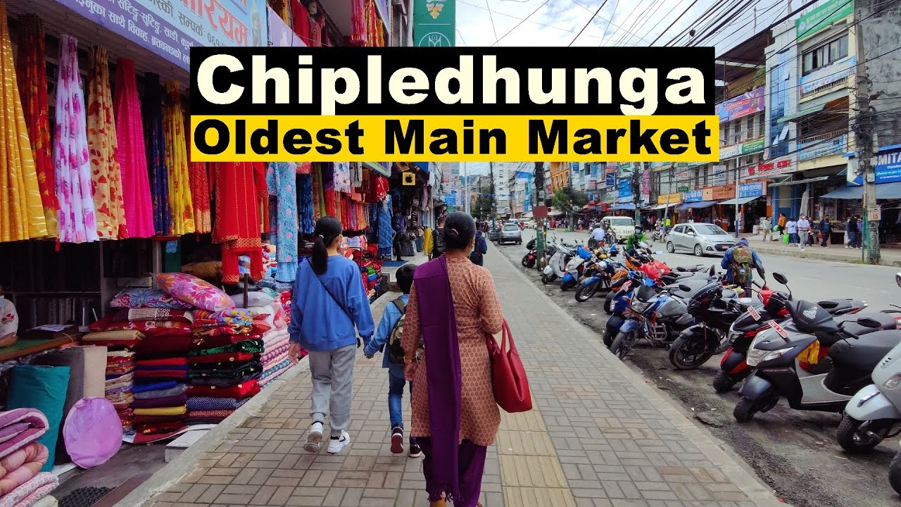 Pokhara City's Oldest Main Market Chipledhunga  || Virtual Walking Tour 2021🇳🇵