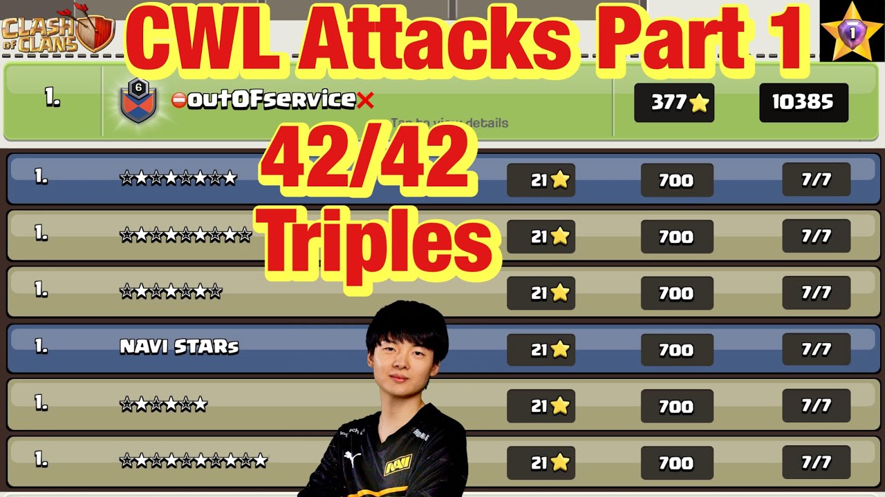 January Season CWL Attacks Part 1