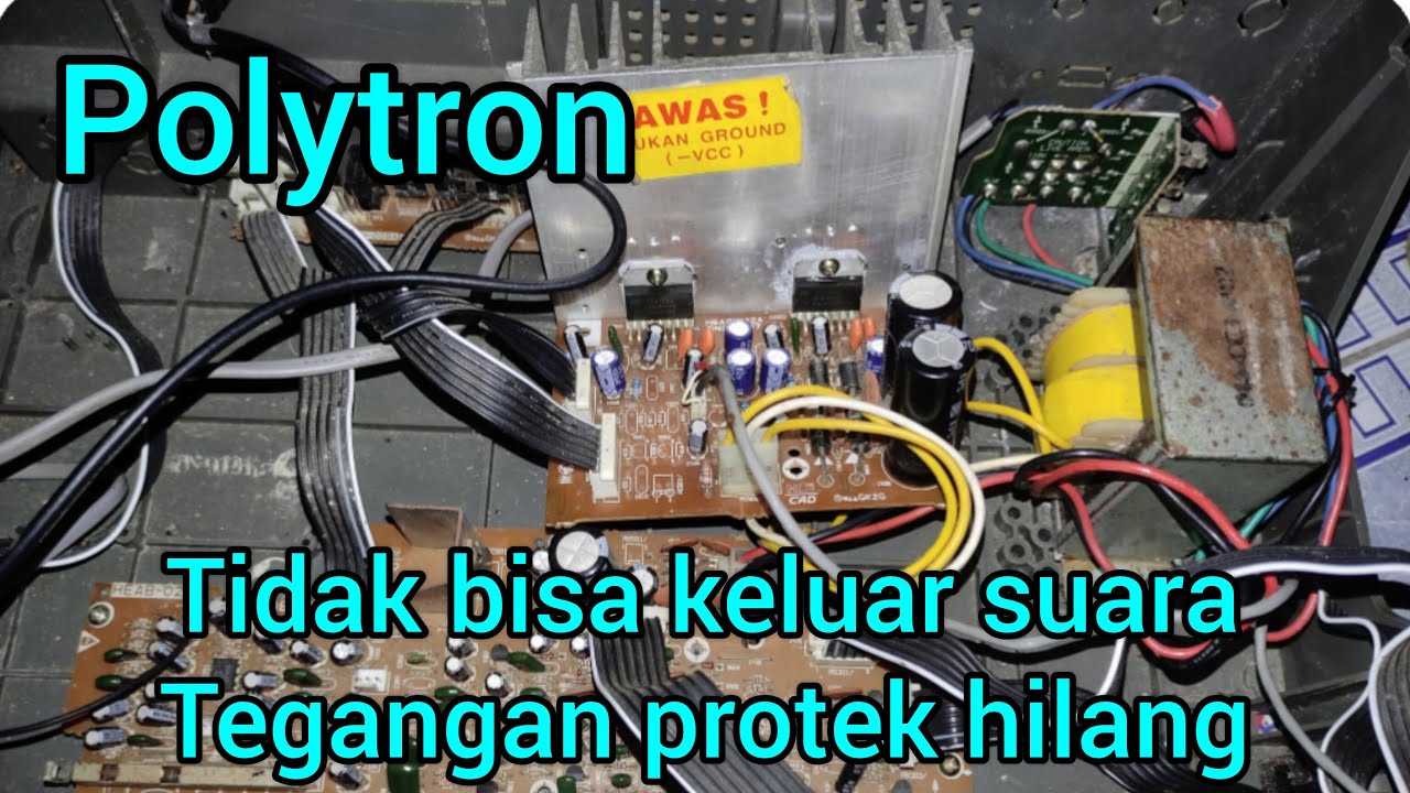 Tape deck polytron tidak keluar suara
