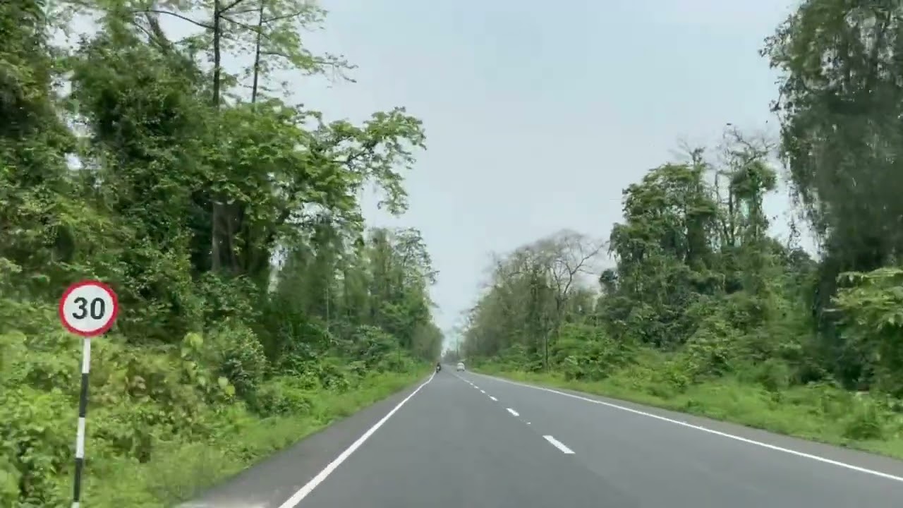 Passing through Poba Reserve Forest and Daying Ering Wildlife Sanctuary | Awesome highway road