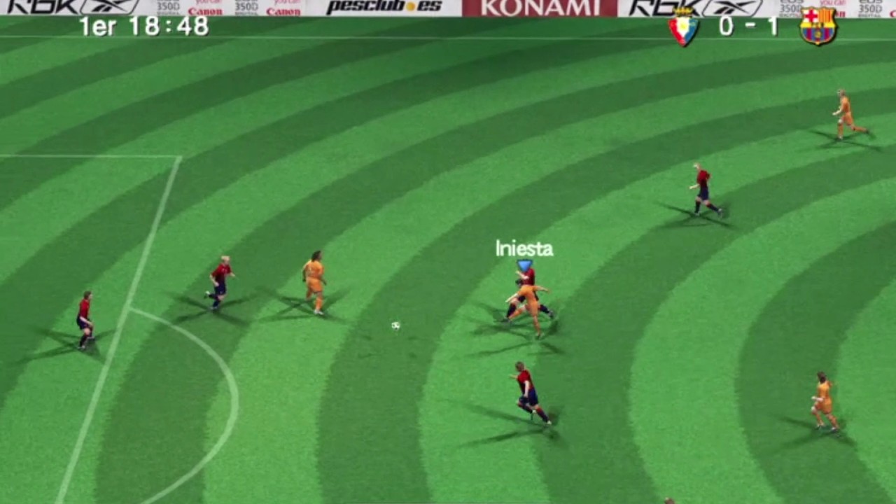 Camino al título en liga máster con el FC Barcelona. ¡PES 6 y puro gol!