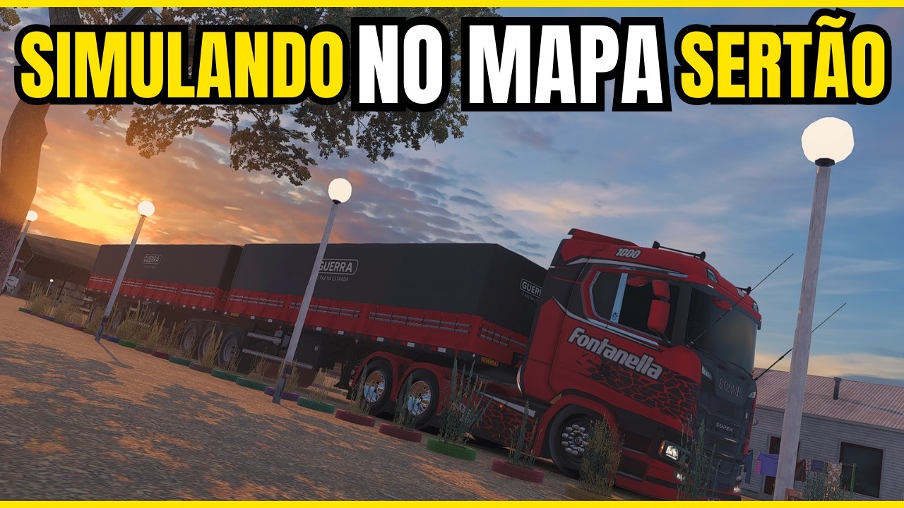 SCANIA QUALIFICADA NO MAPA SERTÃO! Bitrem no Puxe da Simulação Realista | ETS2