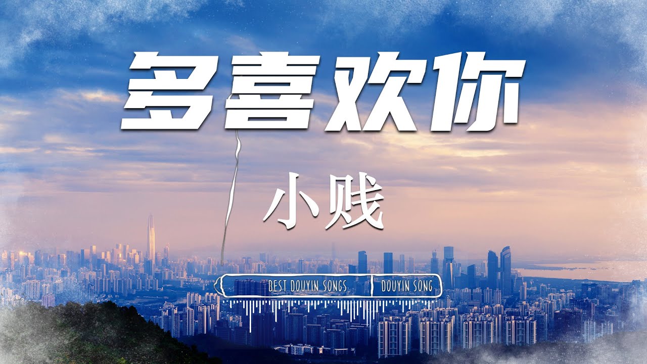 多喜欢你 - 小贱『亲爱的 你是否还记得第一次 吻你的那一刻我们俩 不顾假期炎热只要 自由自在的快乐』♪【 Lyrics/pinyinlyrics】