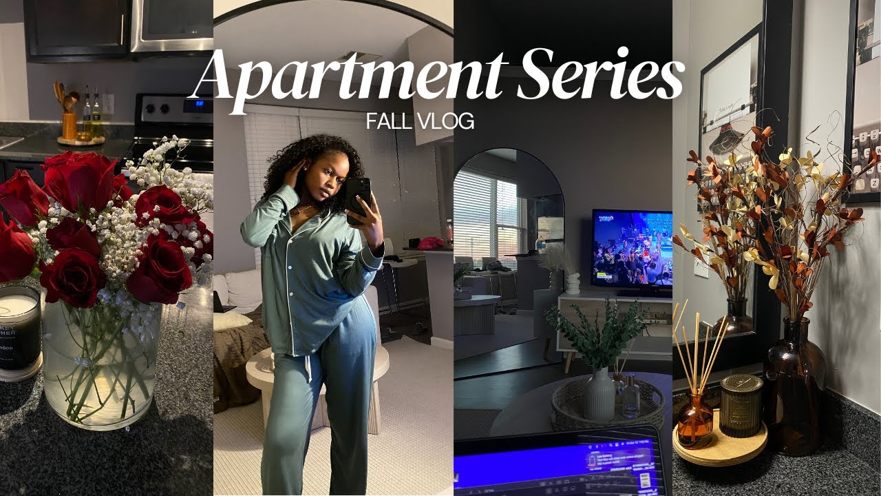 APARTMENT SERIES | getting new mirror, fall decor, flower arrangement + more....