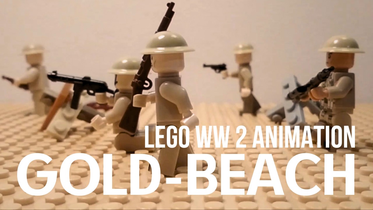 LEGO WW2 D-Day Battle — GOLD-BEACH | Stop Motion Animation (+Behind the Scenes)