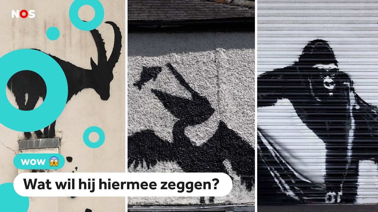 Elke dag nieuwe Banksy-kunstwerken van dieren, maar waarom?