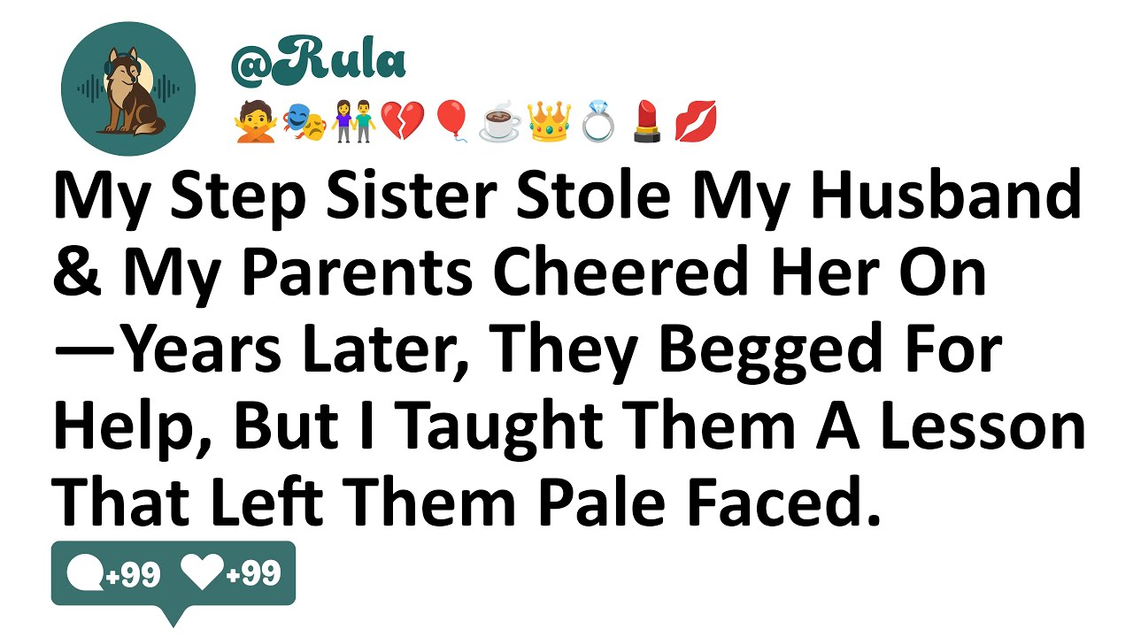 My Step Sister Stole My Husband & My Parents Cheered Her On—Years Later, They Begged For Help, But I