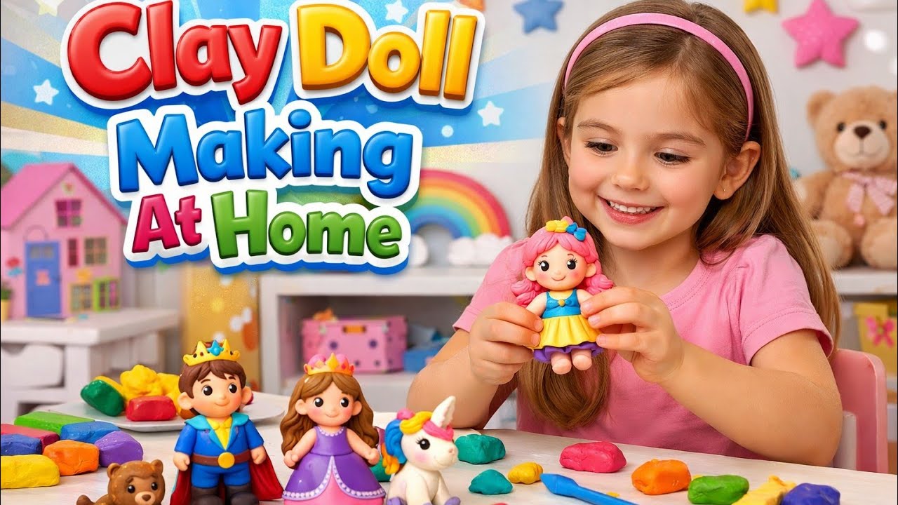 Clay Doll Making At Home 
