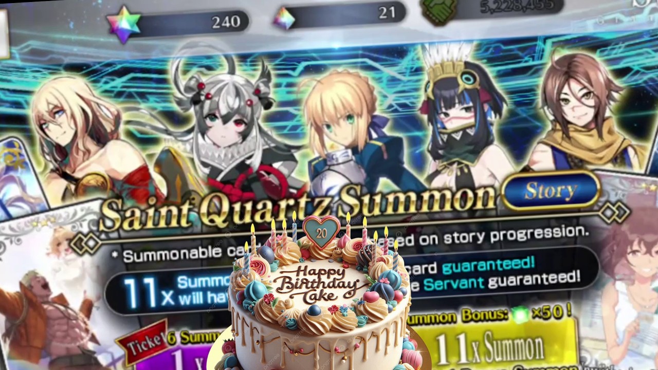 What Can Get 30SQ on Birthday Roll | Story Banner | FGO NA