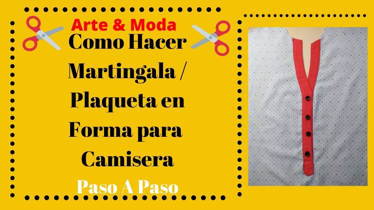 ✂👉Como Hacer Aletilla o Martingala en Forma para Camisera Paso a Paso👈✂