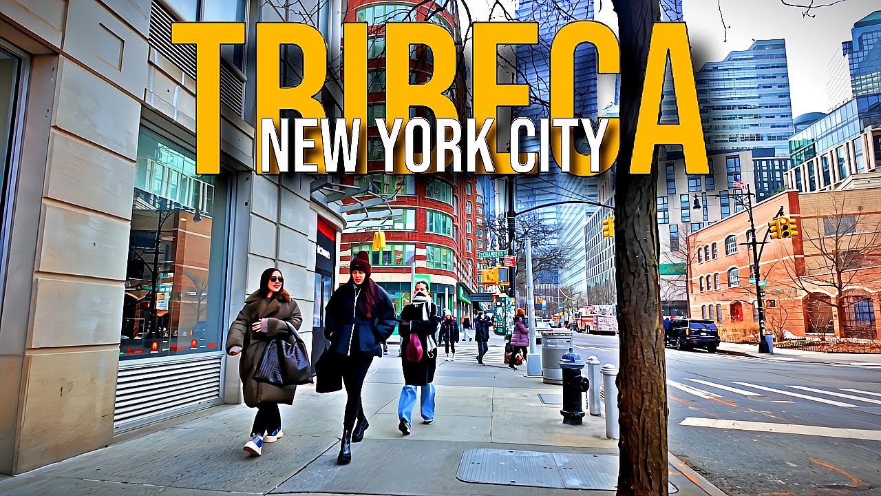 【4K】𝐖𝐀𝐋𝐊 🇺🇸 Wandering around Tribeca in NYC 🚕🗽🌭