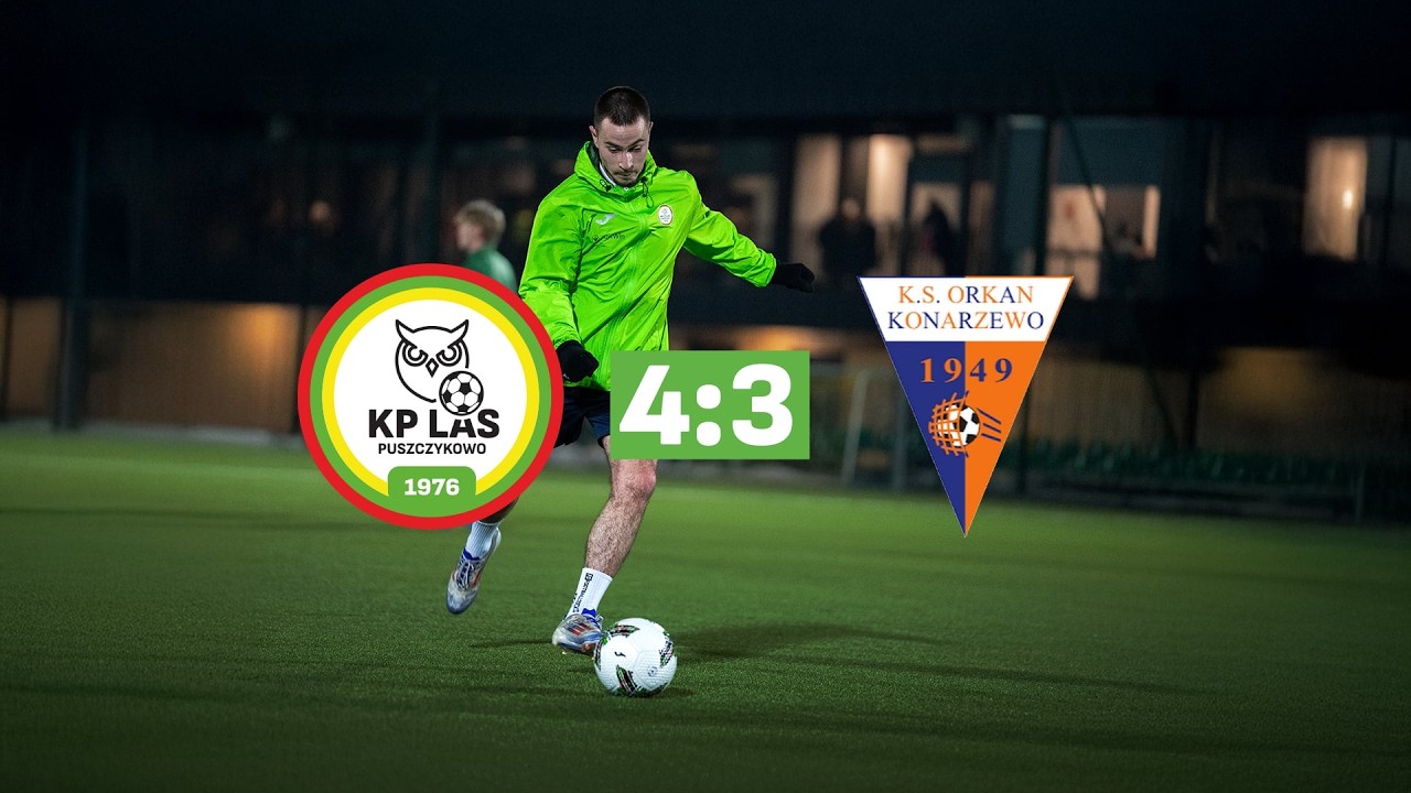 Skrót meczu KP Las Puszczykowo - Orkan Konarzewo || SPARING #4