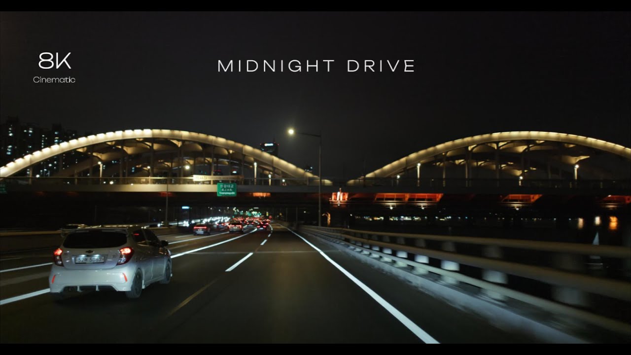 [8K DCI] 서울 드라이브 | Seoul Night Drive | Semi Dubstep(with Lyrics)