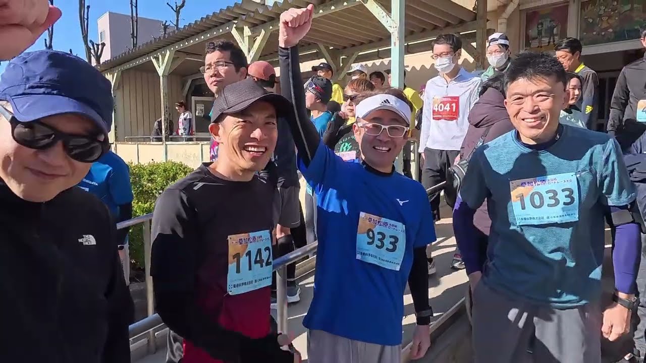埼玉県　第13回草加松原太鼓橋ロードレース大会10kmの部　スライド区間一部撮影有　途中で太鼓橋の階段の上り下りがあるユニークなコース　最高のファンラン大会！　平均心拍数150bpm　2026.3.8