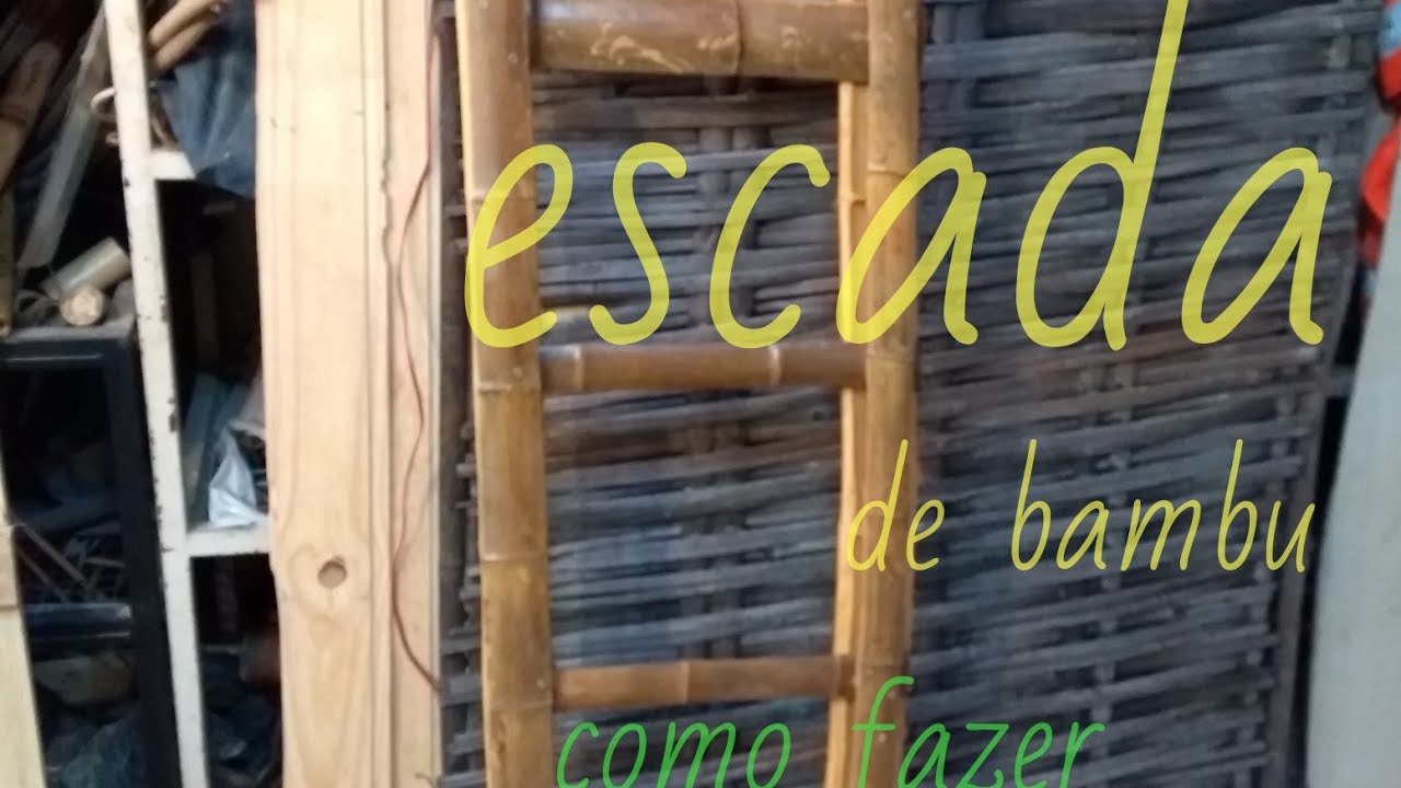 Como fazer Escada de ripas de bambu @bambutotal