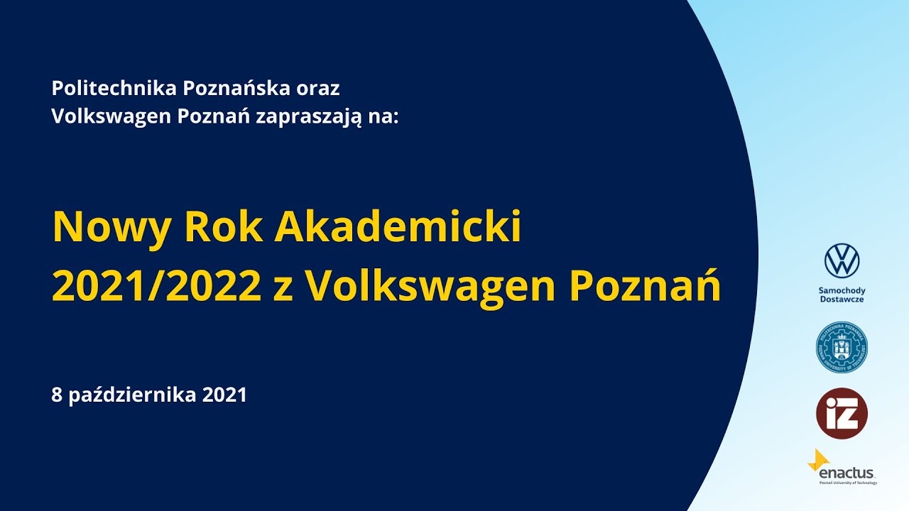 Nowy Rok Akademicki 2021/2022 z Volkswagen Poznań/8 października 2021