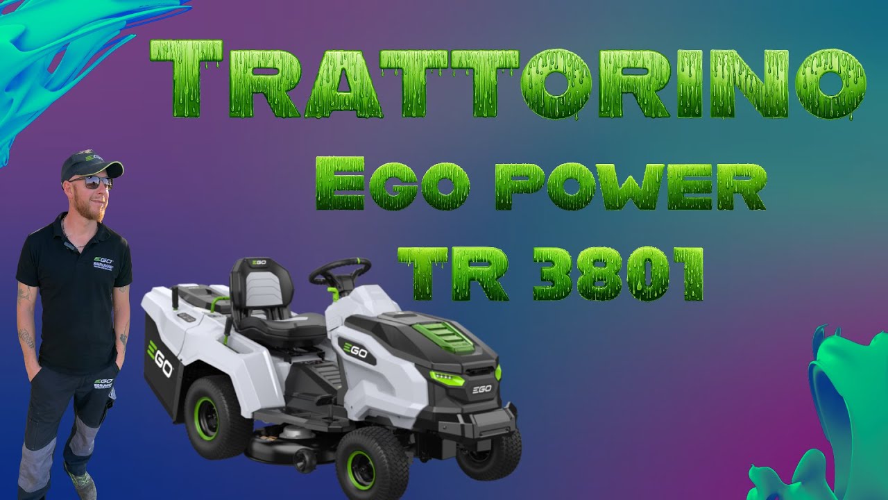 Prova su Erba Del Trattorino TR3801E-B - Scopri la Potenza e l'Efficienza del TR3801E-B di Ego Power