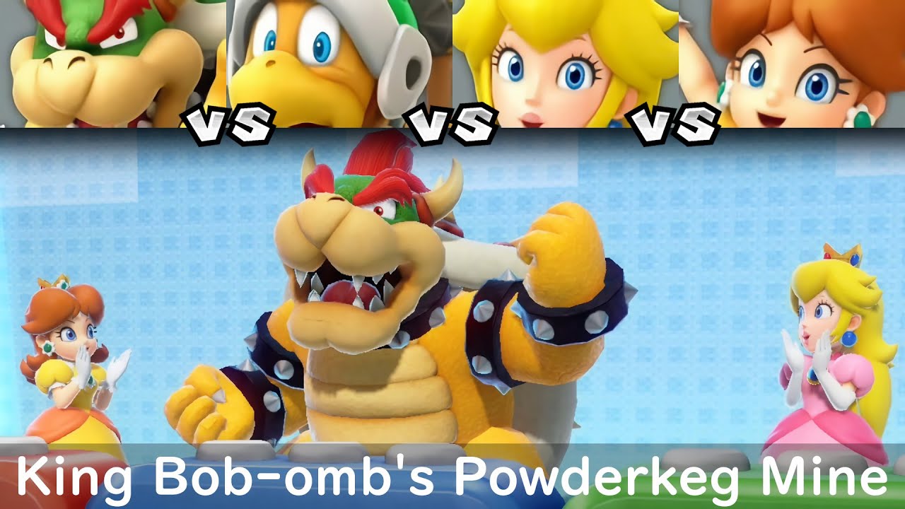 Super Mario Party Bowser vs Hammer Bro vs Peach vs Daisy #20