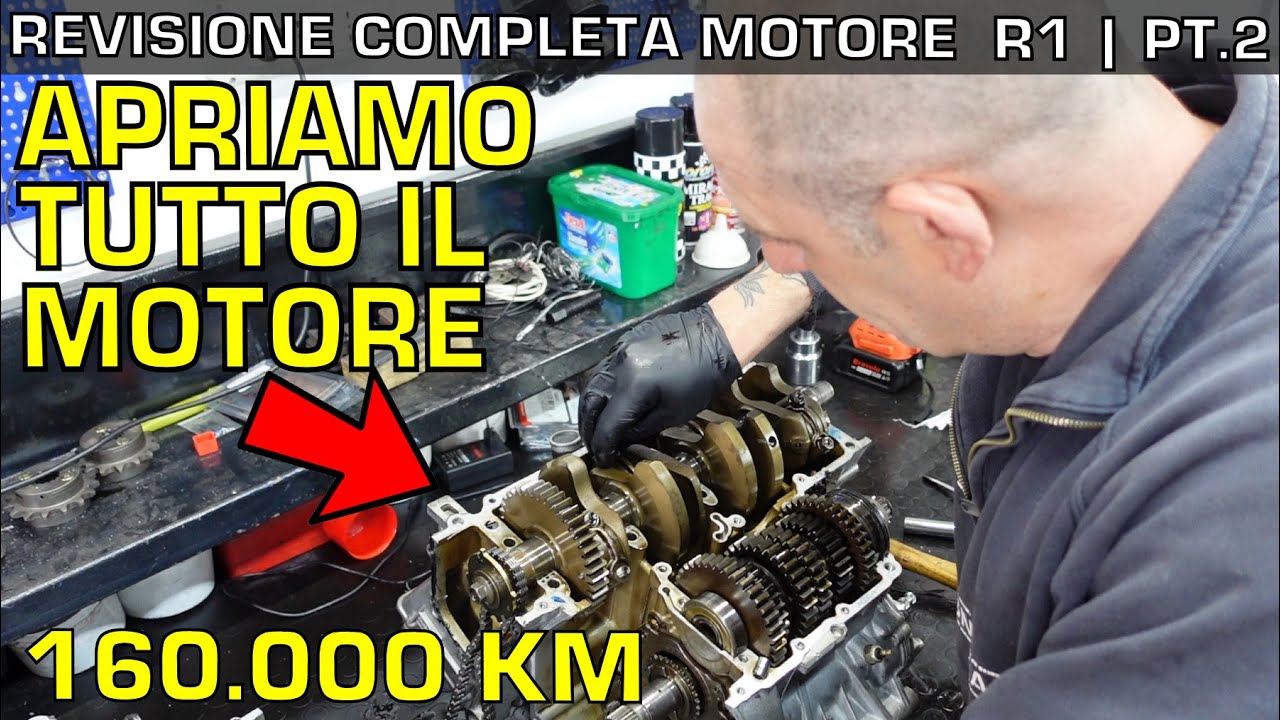 [Pt.2]  Apriamo TUTTO il MOTORE della YAMAHA R1 con 160.000 KM!