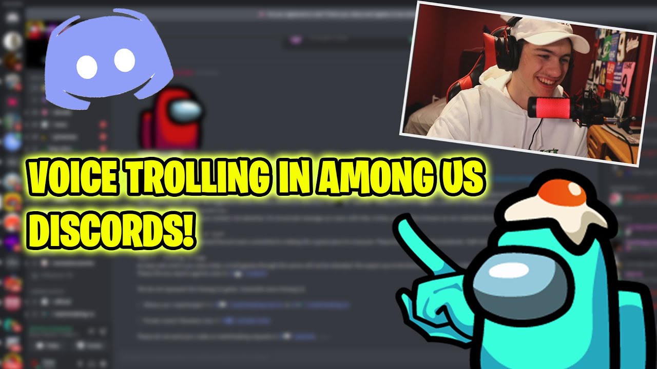 Voice Trolling in Among Us Discord Servers (Insane Reactions)