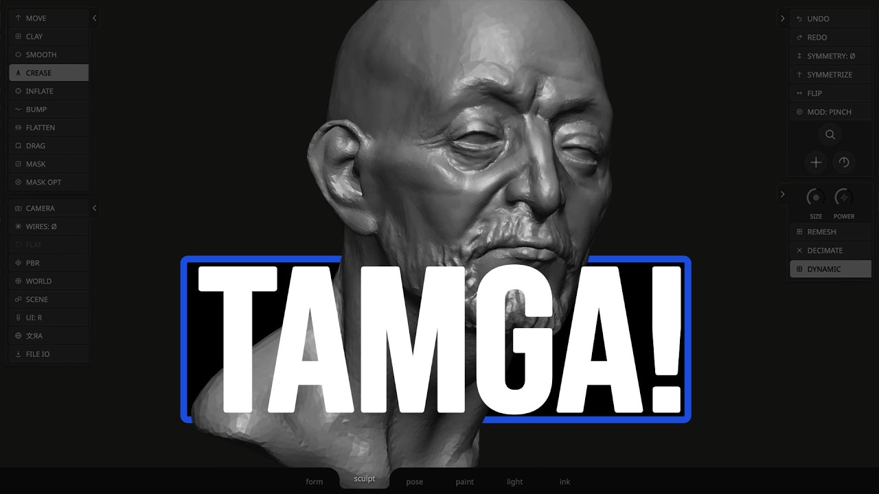 Tamga - New & Free 3D Sculpting & Rendering Tool For Everyone!