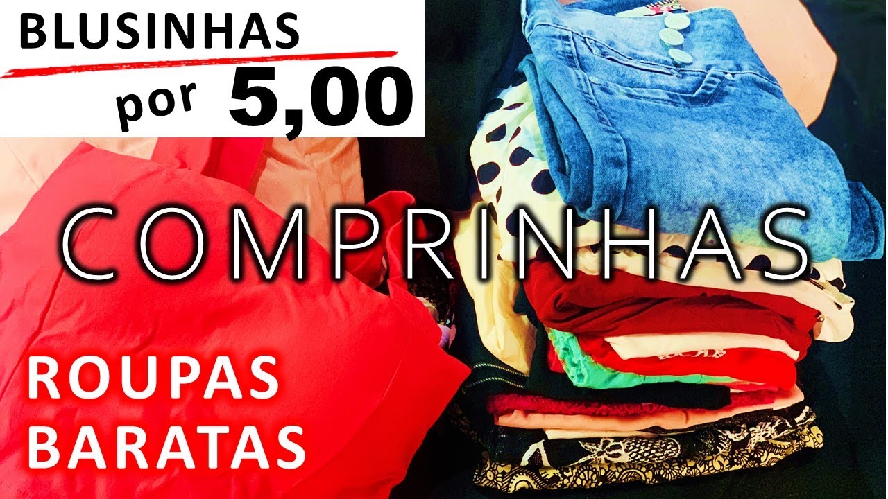 COMPRINHAS DESSA SEMANA 🛍😍 Roupas Baratinhas e Bonitas 💥 Blusinhas de 5,00 🎉 Com a Mamãe ❤️