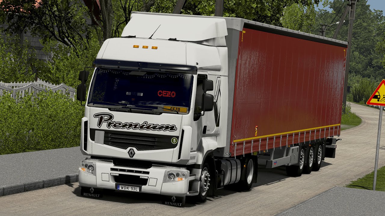 RENAULT PREMIUM | Realistic Driving | Promods | Euro Truck Simulator 2 1.53 | T300RS