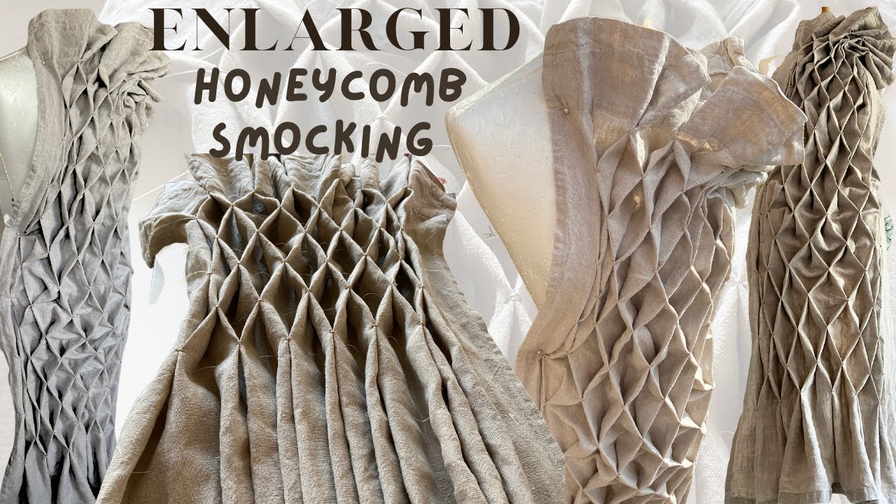 DIY HONEYCOMB SMOCKING | Enlarged Honeycomb Smocking | Didsbury Art Studio