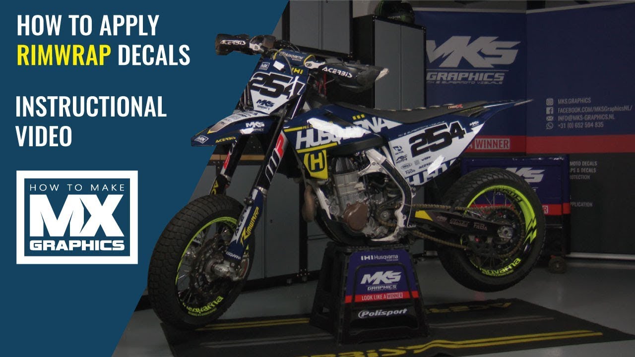 How to Apply RimWrap Decals on Your Supermoto Rims