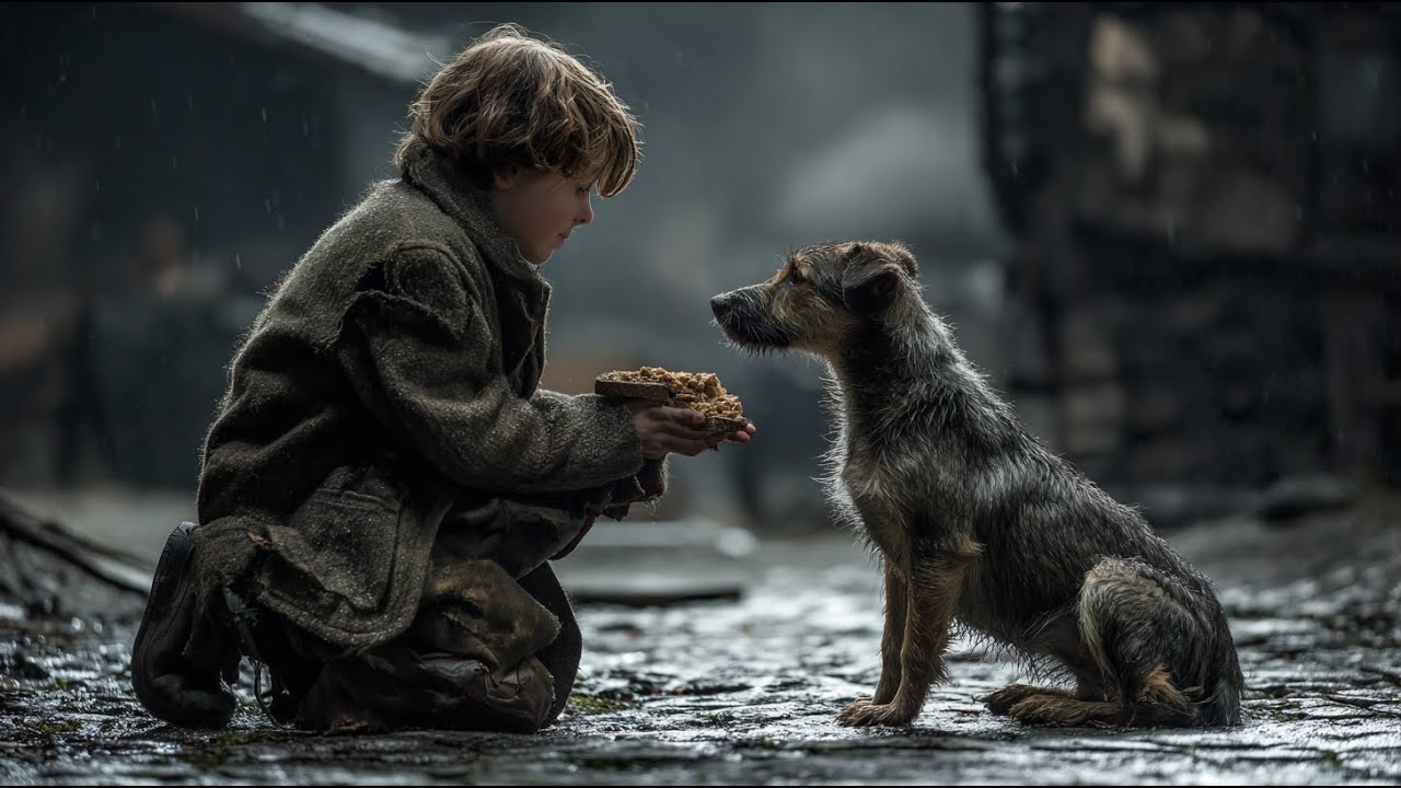 Ein armer Waisenjunge teilte sein letztes Brot mit einem Hund – am nächsten Tag führte er ihn zu ein
