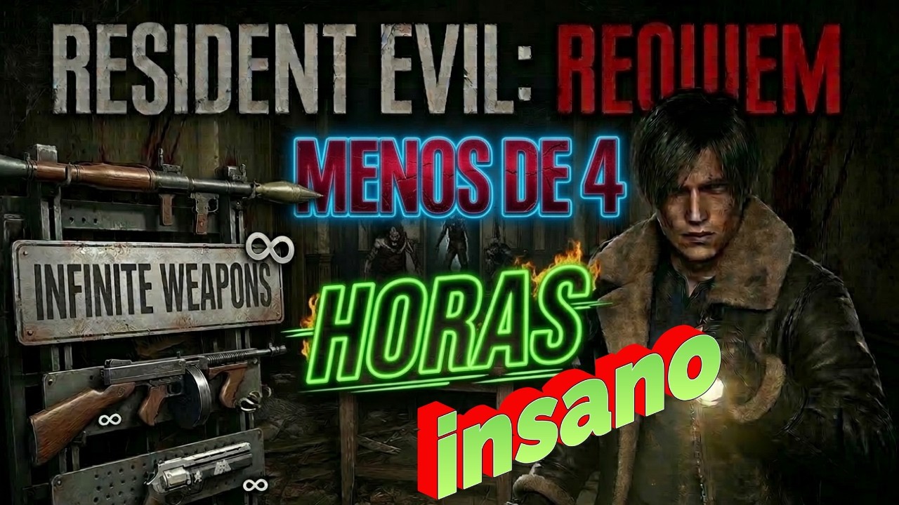 Reto: MENOS DE 4 HORAS😉RESIDENT EVIL 9 / ARMAS INFINITAS d2