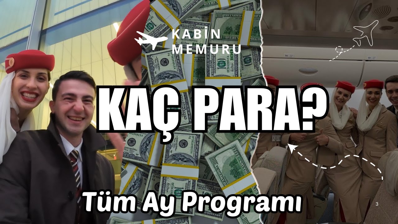 Kabin Memuru/Hostes Ayda Kaç Para Kazanır - Kaç Saat Çalışır - Kaç Uçuş Yapar?