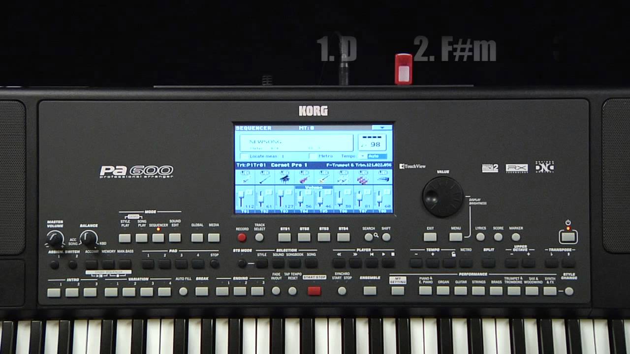 6 - KORG Pa600 - Manuel vidéo : Enregistrement d'une chanson (La Boite Noire)