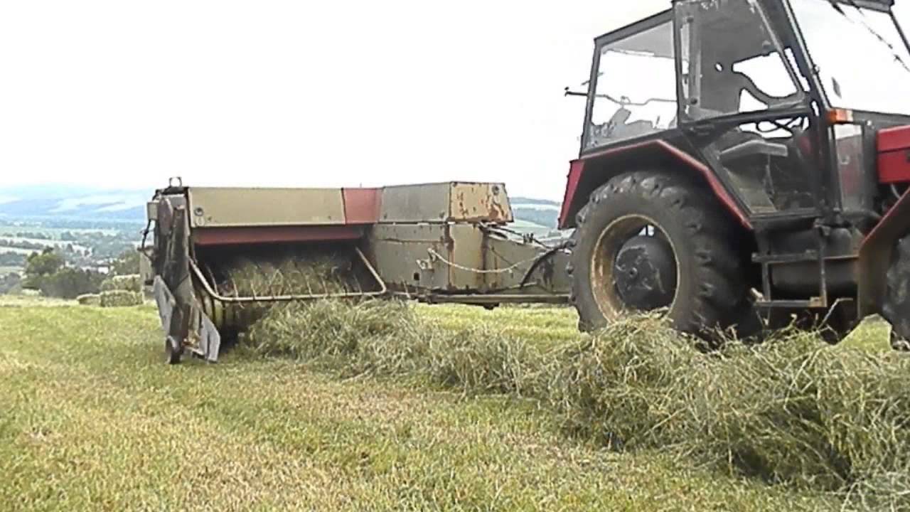 Hrabanie a lisovanie sena - Zetor 6718, 6245, Fortschritt K454