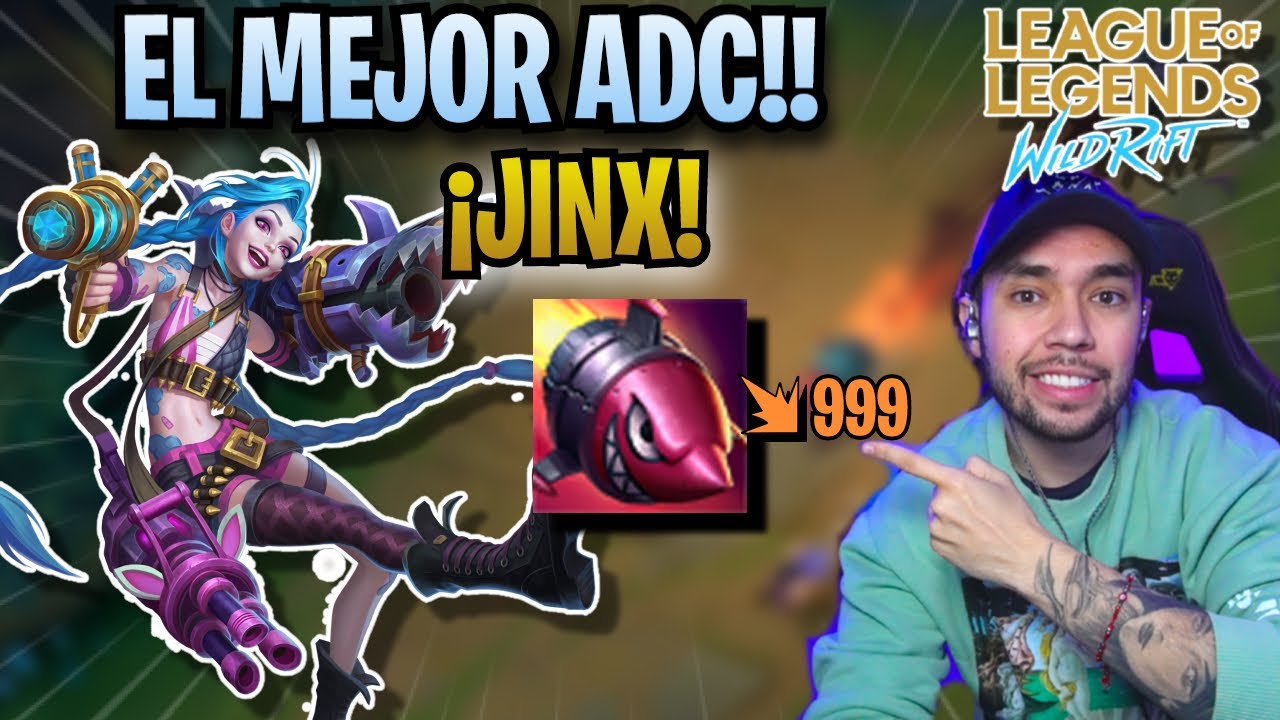 ¡EL MEJOR ADC DE WILD RIFT, JINX! - ¿CÓMO JUGAR JINX? GUÍA DE JINX WILD RIFT