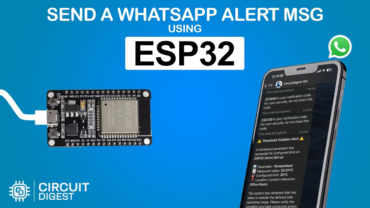 Как отправить сообщение в WhatsApp с ESP32? | Бесплатный API для проектов IoT и автоматизации