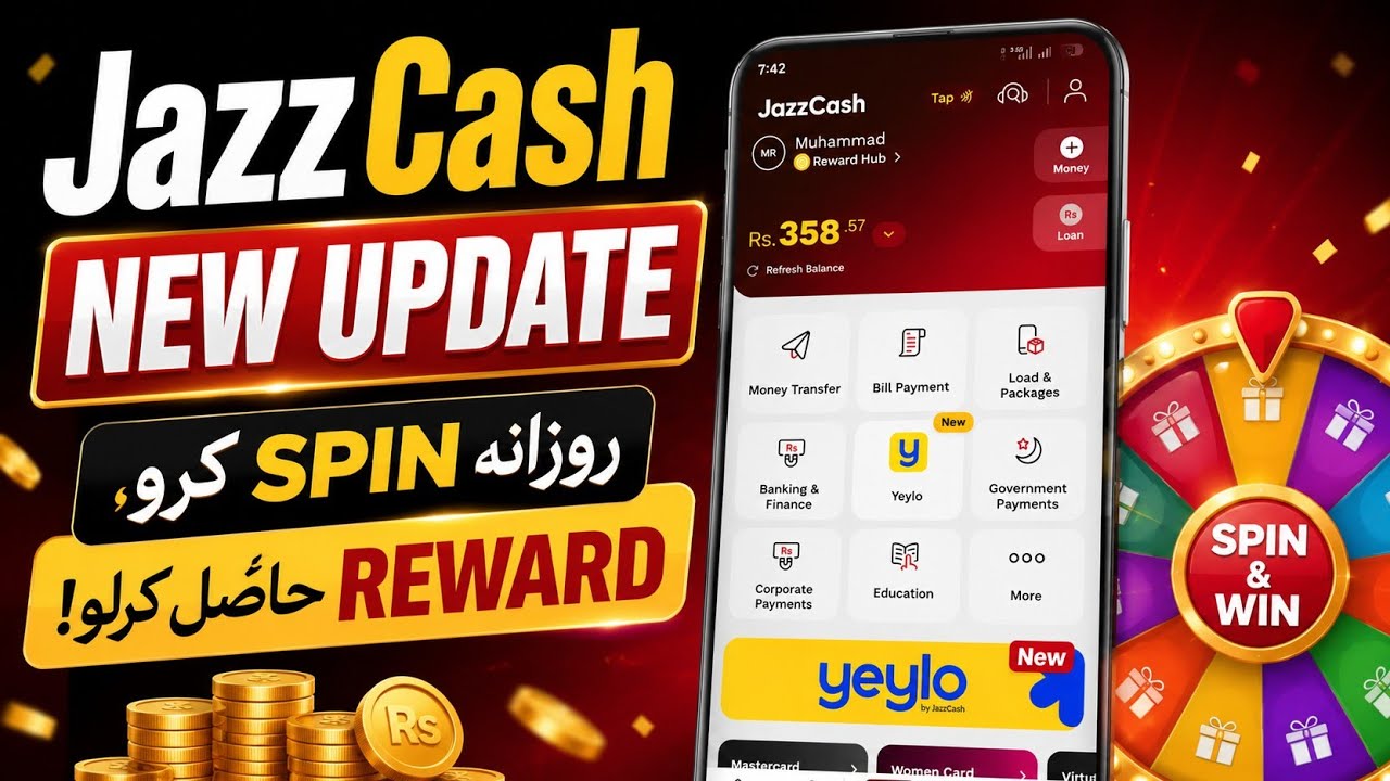 JazCash Spin And Win Offer Complete Guide | JazCash New Update 2026