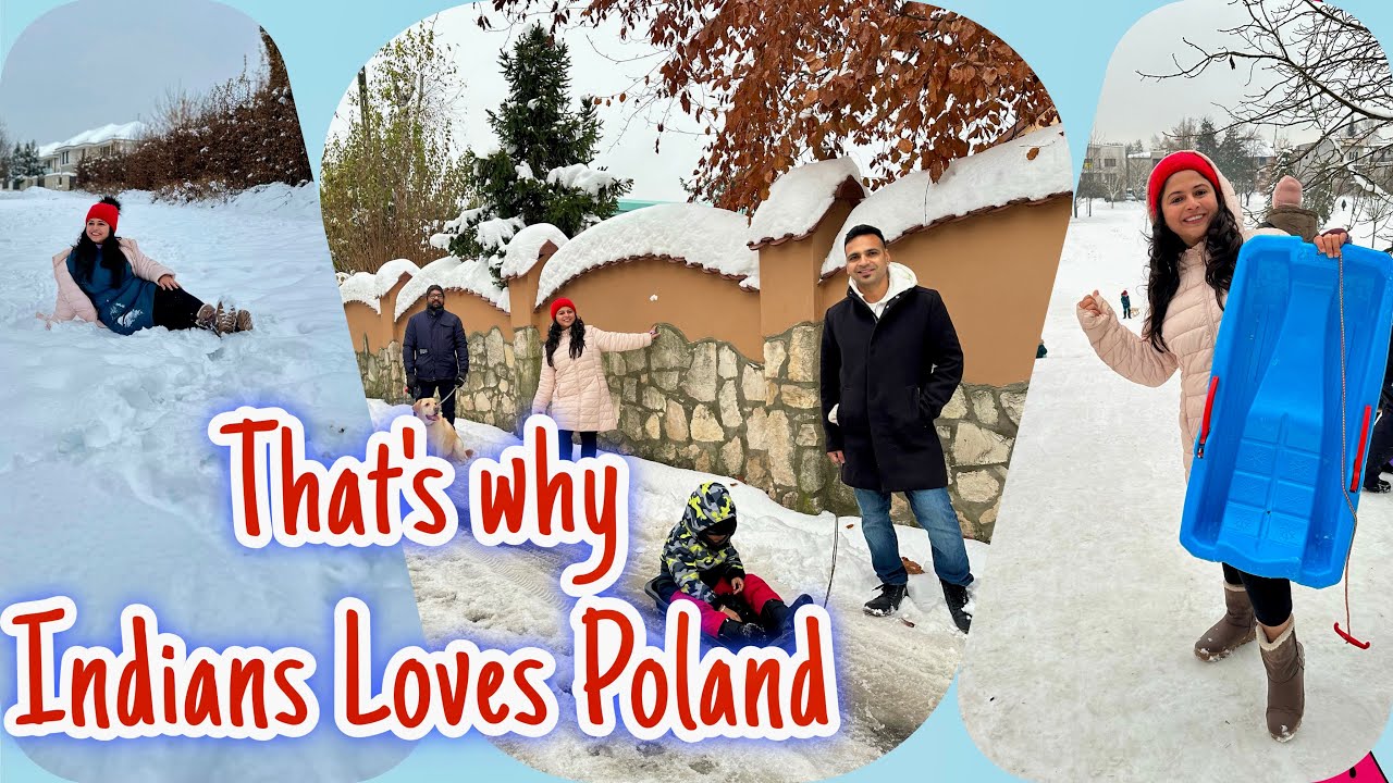 Winter in Poland. More than you expected! What Indians think about winters in Poland | Snowy Krakow
