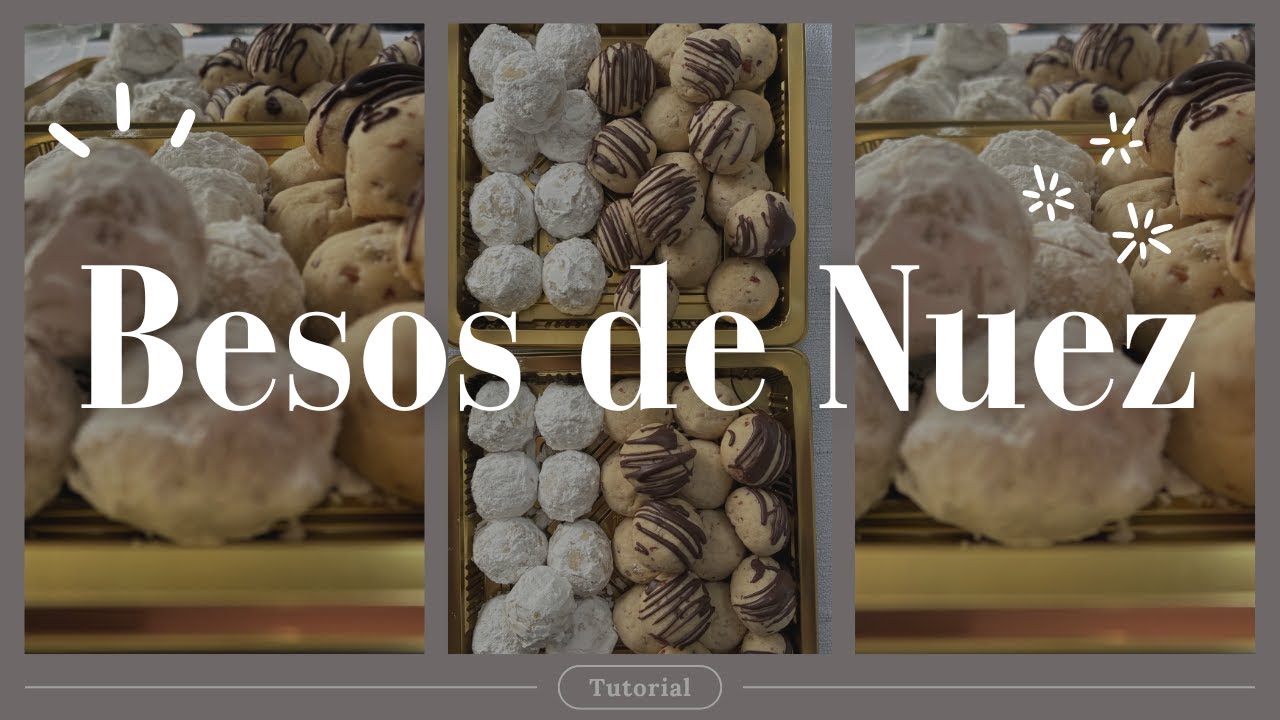 “Besos de nuez fáciles y deliciosos | Receta tradicional de galletas mexicanas”