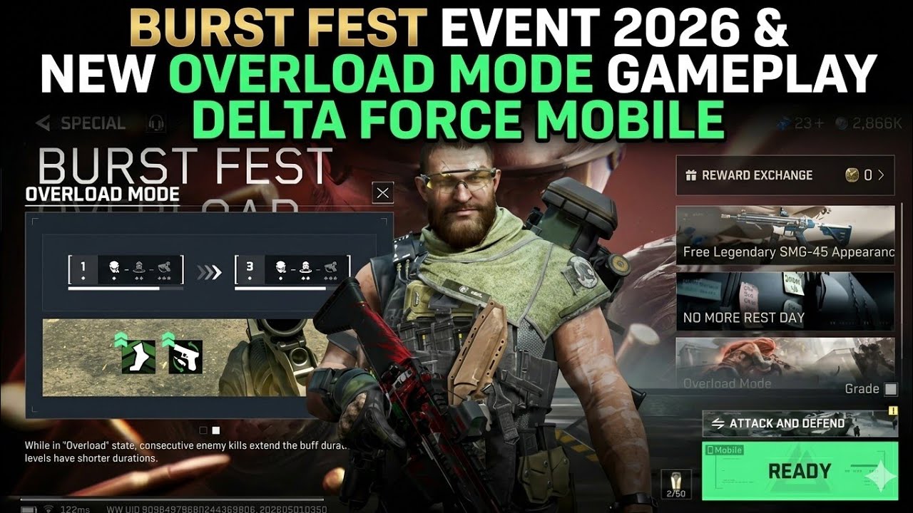 Burst Fest Event 2026 & New Overload Mode GamePlay Delta Force Mobile #deltaforce #burstfest26 
