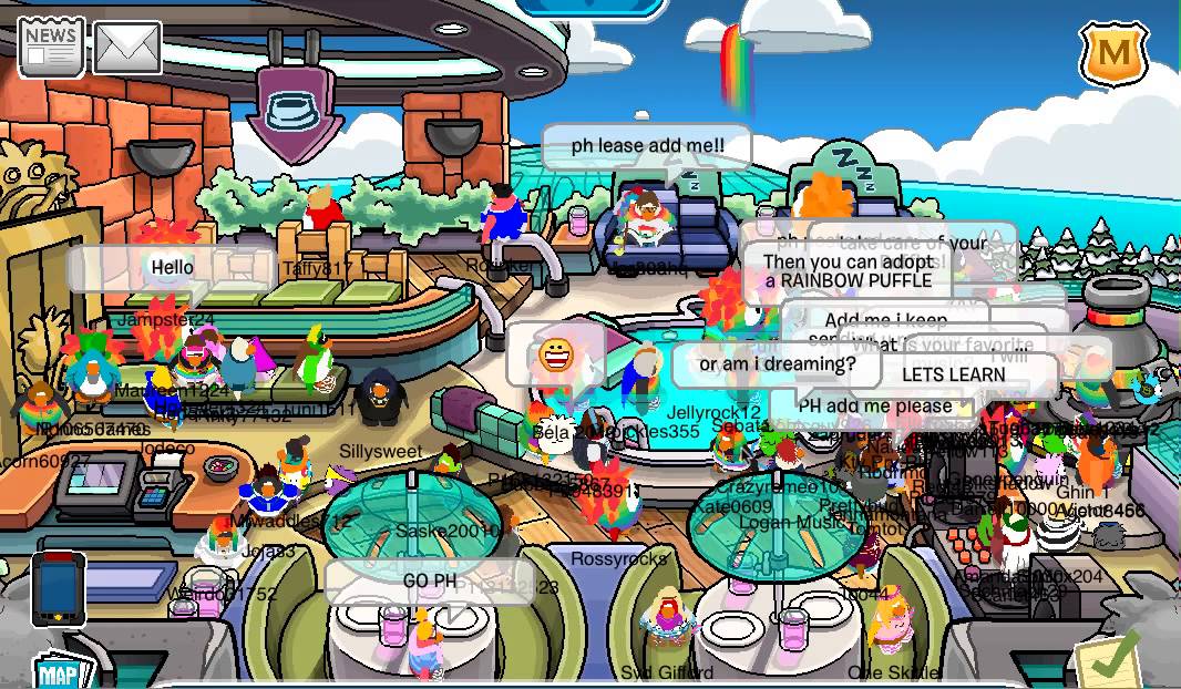 Club Penguin meeting PH at puffle party 2013 part 2