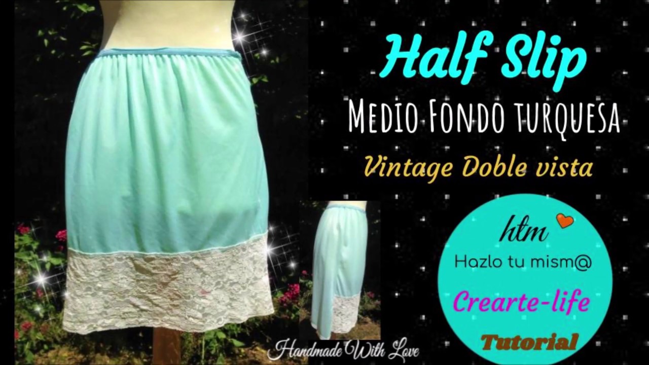 ❤ Half- slip / Medio Fondo doble vista - Lingerie vintage❤ Enaguas