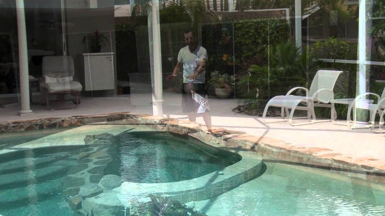 Extreme Swimming Pool Remodel from Rectangular to Curvy Pool with Spa and Stone