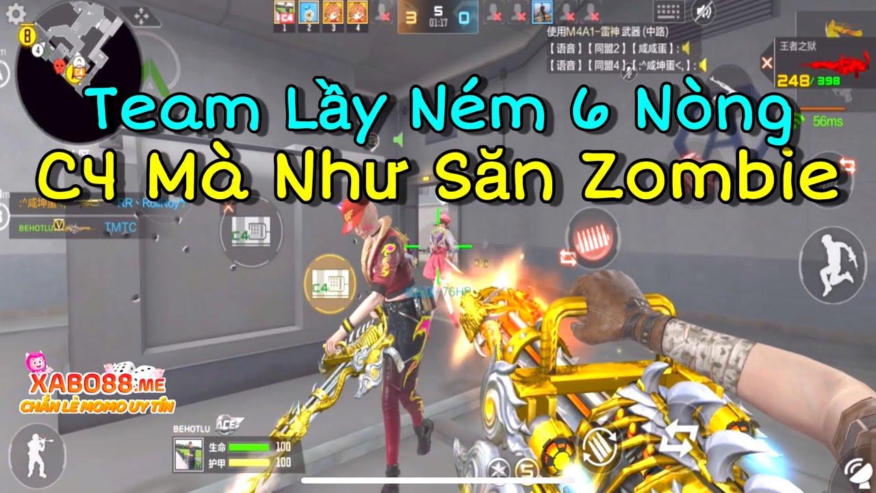 CF Mobile | TMP-Angel Gặp Ngay Team Lầy Lội Ném 6 Nòng Bắn C4 Mà Tưởng Đâu Đang Săn Zombie | TườngCT
