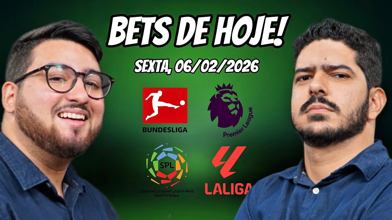 Palpites de Futebol para 06/02/2026 (sexta) - Análises + Bilhete Pronto | Bets de Hoje