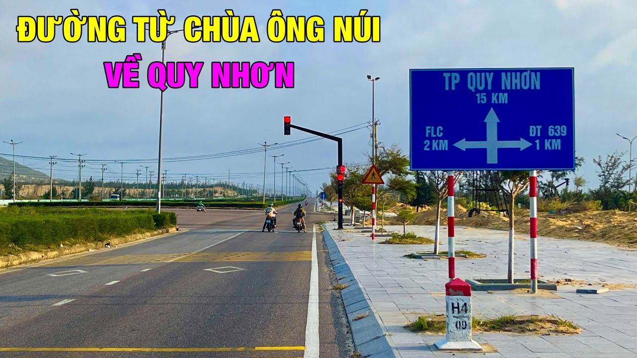 CUNG ĐƯỜNG TỪ TRUNG TÂM XÃ CÁT TIẾN (CHÙA ÔNG NÚI) VỀ TRUNG TÂM QUY NHƠN