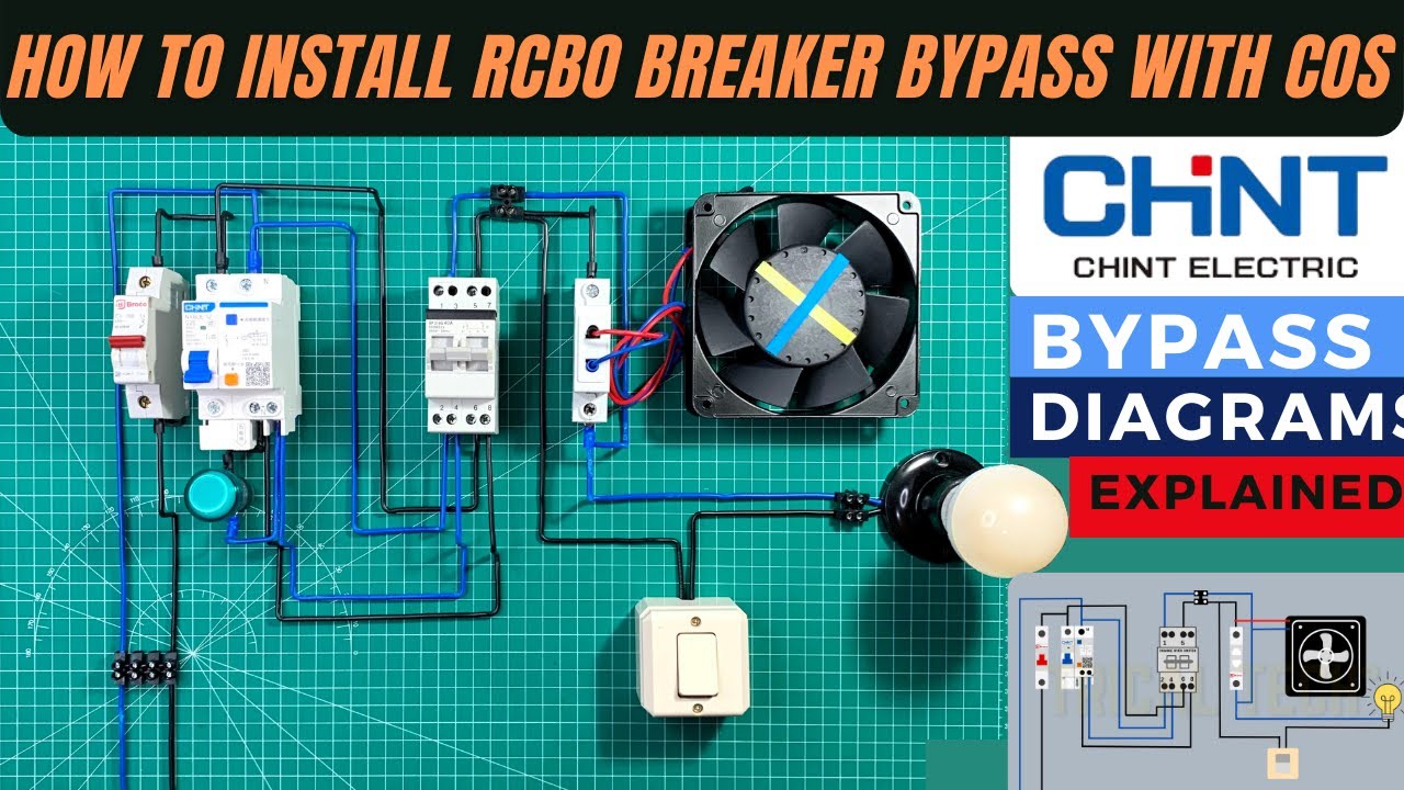 CARA MEMASANG BYPASS PADA RCBO BREAKER MENGUNAKAN CHANGE OVER SWITCH